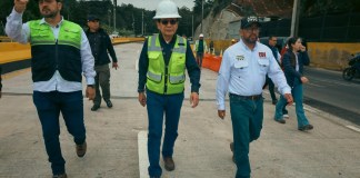 Puente en el km 11.5 de CAES con dirección al Oriente es habilitado