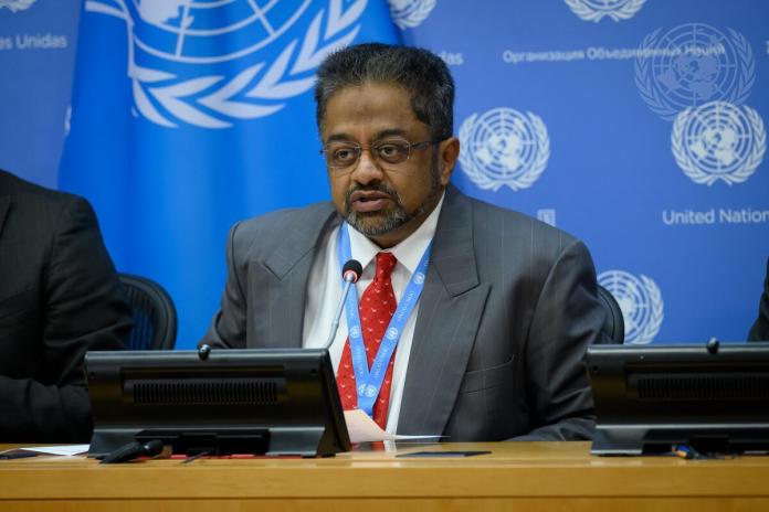 El Relator Especial de las Naciones Unidas sobre el derecho a una vivienda adecuada, Balakrishnan Rajagopal. Foto: UN Photo Loey Felipe