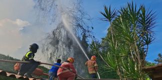 Reportan incendio en la zona 14 capitalina. Foto La Hora: CBM