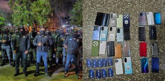 Durante requisa en Pavón, personal del SP localiza celulares y radiotransmisores presuntamente utilizados para extorsiones