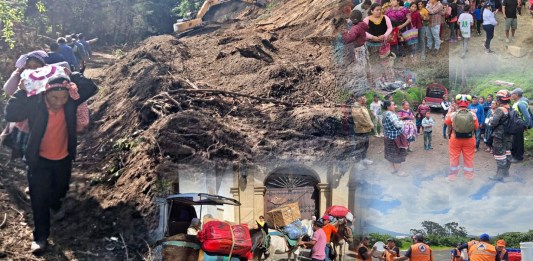 Ayuda humanitaria a Santa María de Jesús continúa pese a vías bloqueadas. Arte La Hora: Alejandro Ramírez.