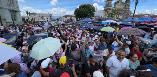 La caminata del STEG ya llegó a zona 1. Foto La Hora
