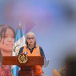 Secretaria Ejecutiva de la Coordinadora Nacional para la Reducción de Desastres (Conred), Claudinne Ogaldes