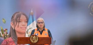 Secretaria Ejecutiva de la Coordinadora Nacional para la Reducción de Desastres (Conred), Claudinne Ogaldes