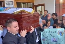 Familiares, estudiantes y amigos dan el último adiós al maestro Pedro Herrera en Huehuetenango