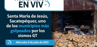 En vivo: Santa María de Jesús, Sacatepéquez, uno de los municipios más golpeados por los sismos GT En vivo: Santa María de Jesús, Sacatepéquez, uno de los municipios más golpeados por los sismos GT. Foto La Hora: Daniel Ramírez.