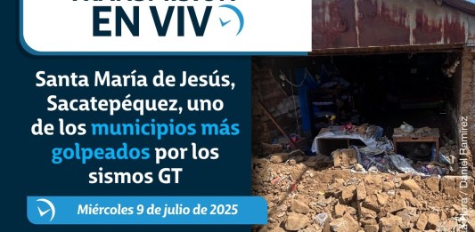 En vivo: Santa María de Jesús, Sacatepéquez, uno de los municipios más golpeados por los sismos GT. Foto La Hora: Daniel Ramírez.