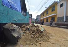 Sacatepéquez, uno de los más afectados por la reciente secuencia sísmica en Guatemala. Foot La Hora: Daniel Ramírez/LH.
