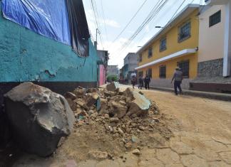 Sacatepéquez, uno de los más afectados por la reciente secuencia sísmica en Guatemala. Foot La Hora: Daniel Ramírez/LH.
