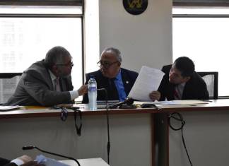 Magistrados suplentes de la Sala Segunda de Apelaciones de Mayor Riesgo devolvieron finca vinculada al expresidente Otto Pérez Molina. Foto La Hora: Daniel Ramírez