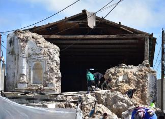 El municipio de Santa María de Jesús, en Sacatepéquez, resultó gravemente afectado. Foto La Hora: Daniel Ramírez.