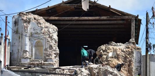 El municipio de Santa María de Jesús, en Sacatepéquez, resultó gravemente afectado. Foto La Hora: Daniel Ramírez.