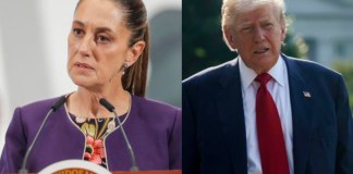 La presidenta de México, Claudia Sheinbaum, presumió este jueves la "muy buena llamada" que tuvo con su homólogo de EE.UU, Donald Trump. Foto La Hora: EFE.