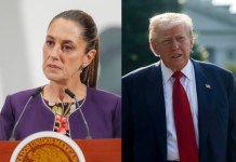 Sheinbaum: «Tuvimos una muy buena llamada con el presidente Trump» La presidenta de México, Claudia Sheinbaum, presumió este jueves la "muy buena llamada" que tuvo con su homólogo de EE.UU, Donald Trump. Foto La Hora: EFE.