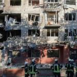 Kiev despierta entre explosiones y humo en medio de uno de los peores ataques rusos. Foto La Hora: EFE.