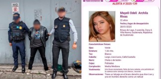 Dos hombres que transportaron por última vez a Mayeli Archila, previo a su desaparición, fueron detenidos, según MP y PNC. Foto: PNC / MP