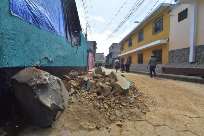 Municipios como Santa María de Jesús, Sacatepéquez, es uno de los afectados por el enjambre sísmico en julio de 2025. Foto: La Hora / Daniel Ramírez
