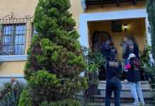 El Ministerio Público allana tres propiedades vinculadas a Miguel Martínez en Jocotenango. Foto La Hora: MP