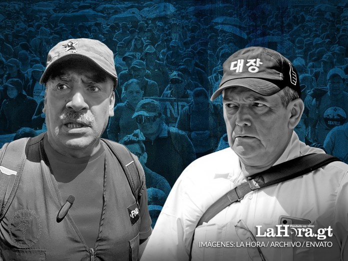 Analistas hablaron sobre la alianza entre el STEG de Joviel Acevedo y el sindicato de Salud, liderado por Luis Alpírez. Diseño La Hora: Alejandro Ramírez