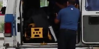 migrante en ambulancia