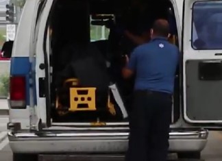 migrante en ambulancia