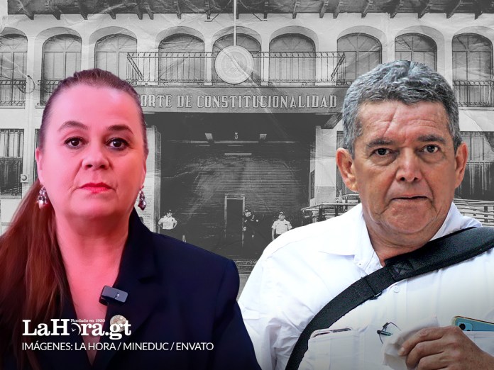 La Corte de Constitucionalidad (CC) no suspendió provisionalmente los 7 artículos del pacto colectivo del STEG. Diseño La Hora: Alejandro Ramírez
