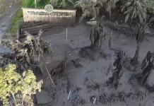 Escombros dejados por explosión de ausol en Ahuachapan, El Salvador. Foto La Hora: Redes Sociales