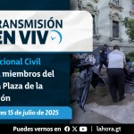 La Hora traslada en vivo el operativo para desalojar el Sindicato de Trabajadores de la Educación de Guatemala (STEG) del Palacio. Diseño La Hora: Alejandro Ramírez
