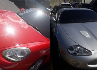Dos automóviles deportivos, así como una casa ubicada en Villa Nueva, vinculados a narcotraficante, pasarán a manos del Estado. Foto La Hora: MP
