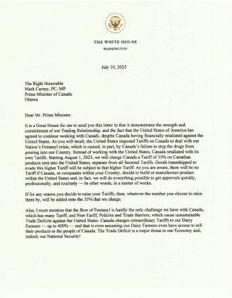 carta Trump Brasil