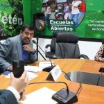 La titular del Ministerio de Cultura y Deportes, Liwy Grazioso, en una citación con diputados de la UNE. Foto: Congreso de la República