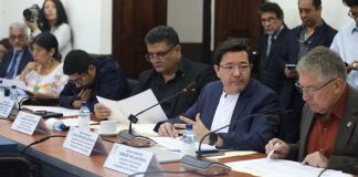 La comisión legislativa de Finanzas analiza la ejecución del presupuesto de los Codedes. Foto: Congreso de la República