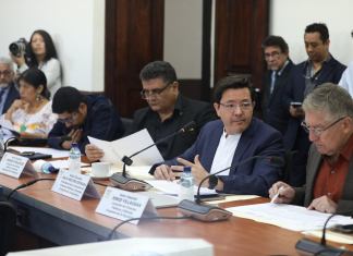La comisión legislativa de Finanzas analiza la ejecución del presupuesto de los Codedes. Foto: Congreso de la República