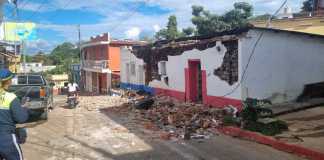 Medios locales reportan daños en Comapa derivado de los temblores de este martes 29 de julio. Foto La Hora: cortesía