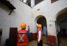 Sismos GT: Informe preliminar no reportan daños en el Palacio Legislativo Personal del Congreso de la República supervisa oficinas de dicho organismo para detectar daños por los sismos en julio. Foto: Organismo Legislativo