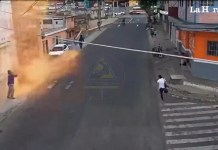 Video: Trabajador sufre descarga eléctrica en la colonia Maya zona 18 Video: Trabajador sufre descarga eléctrica en la colonia Maya zona 18