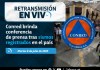 La Coordinadora Nacional para la Reducción de Desastres (Conred) realizará una conferencia de prensa por los sismos de este martes. Diseño La Hora: Alejandro Ramírez