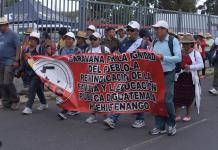 Caminata del STEG llega a Mixco, mientras otras tres esperan a lunes para su llegada Foto La Hora: José Orozco