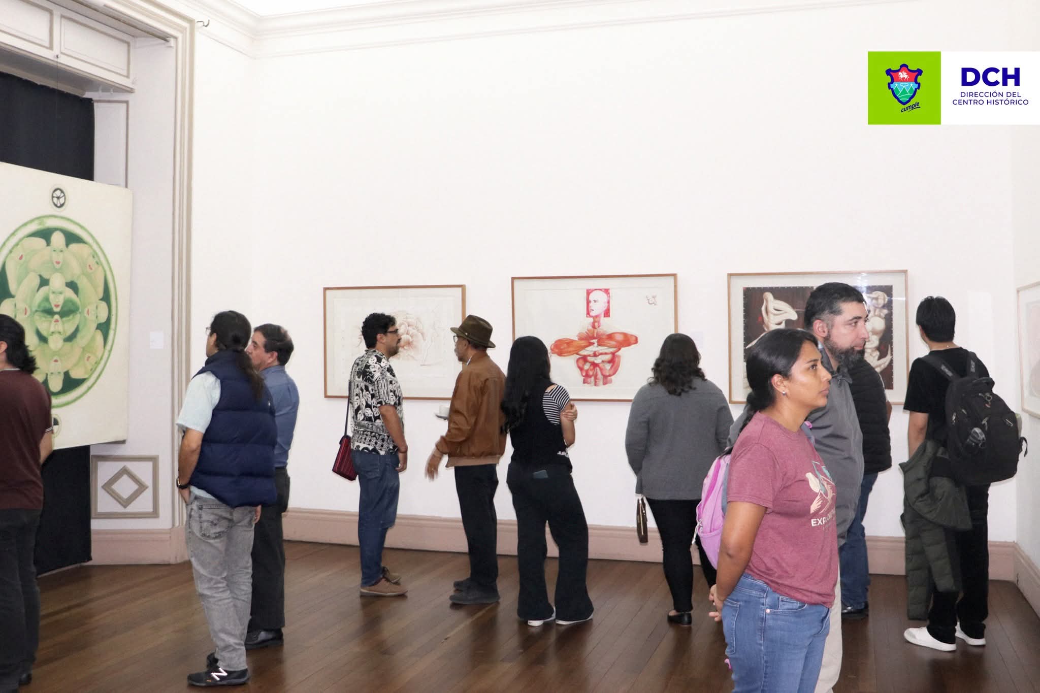 Exposición de piezas Propuesta de los 90´s, presentada en Casa Ibargüen. Foto: Municipalidad de Guatemala/ Facebook de Dirección del Centro Histórico.