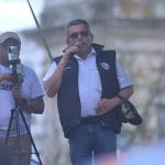 El lider del Sindicato de Trabajadores de la Educación de Guatemala (STEG), Joviel Acevedo, habló sobre una "segunda fase" de medidas. Foto La Hora: Fabricio Alonzo