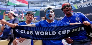 Se espera que migrantes abarroten el Mundial de Clubes, apoyando a sus compatriotas durante la final de este domingo. Foto La Hora: EFE/EPA/JUSTIN LANE
