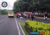 Bomberos Municipales atienden un accidente de tránsito en la zona 15 de la capital, donde un hombre de la tercera edad murió. Foto: Bomberos Municipales