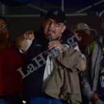 Integrantes del Sindicato de Trabajadores de la Educación de Guatemala (STEG) arremetieron contra periodistas de La Hora. Foto La Hora: Daniel Ramírez
