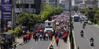 El Sindicato de Trabajadores de la Educación de Guatemala (STEG) podría bloquear varios puntos en Guatemala. Foto La Hora: José Orozco
