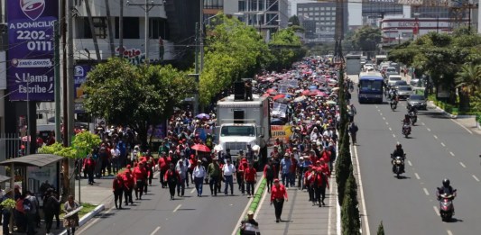 El Sindicato de Trabajadores de la Educación de Guatemala (STEG) podría bloquear varios puntos en Guatemala. Foto La Hora: José Orozco