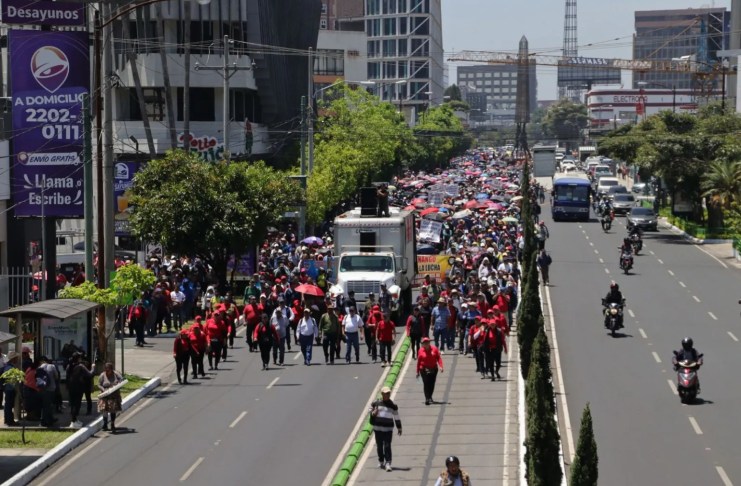 El Sindicato de Trabajadores de la Educación de Guatemala (STEG) podría bloquear varios puntos en Guatemala. Foto La Hora: José Orozco