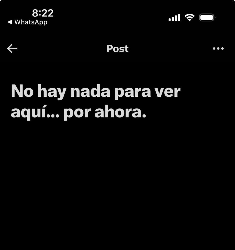 Dos días después, la publicación fue eliminada. Foto La Hora: Captura de Pantalla