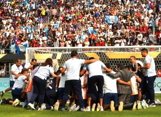 El partido de la selección nacional de Guatemala contra Estados Unidos de la Copa Oro será transmitido desde la Plaza Obelisco. Foto La Hora: FFG