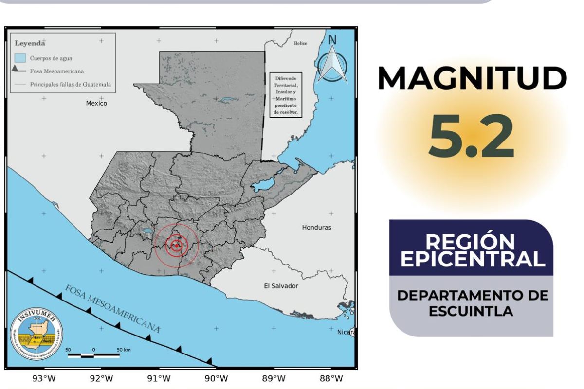 LHActualiza: Sismos de magnitud 5.2 y 5.5 sacuden a Escuintla y Ciudad de Guatemala