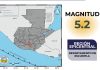 Insivumeh reporta sismo de magnitud 5.2 con epicentro en Escuintla.